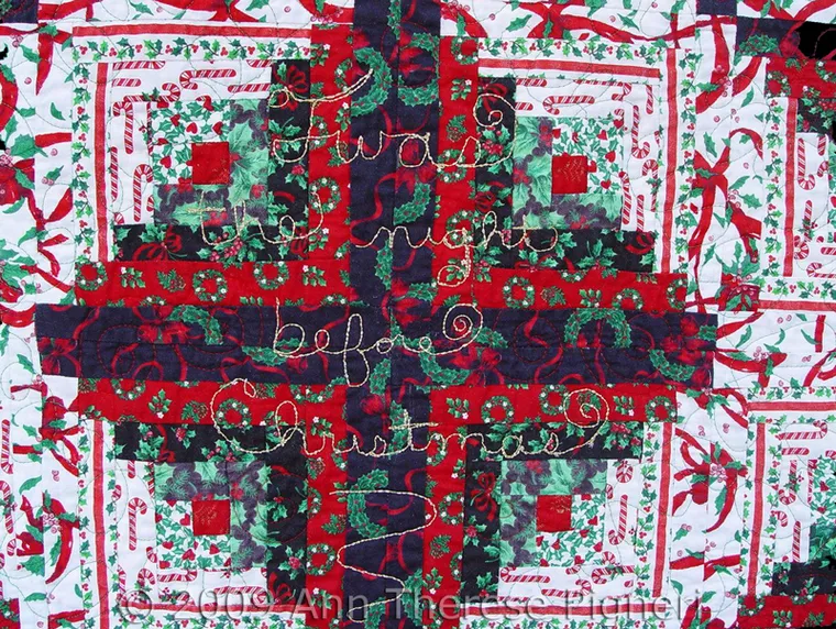 Christmas Log Cabin (detail)