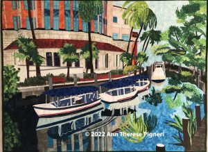 Fort Lauderdale © 2022 Ann Therese Pigneri Original DesignInternational Quilt Festival Houston 2022